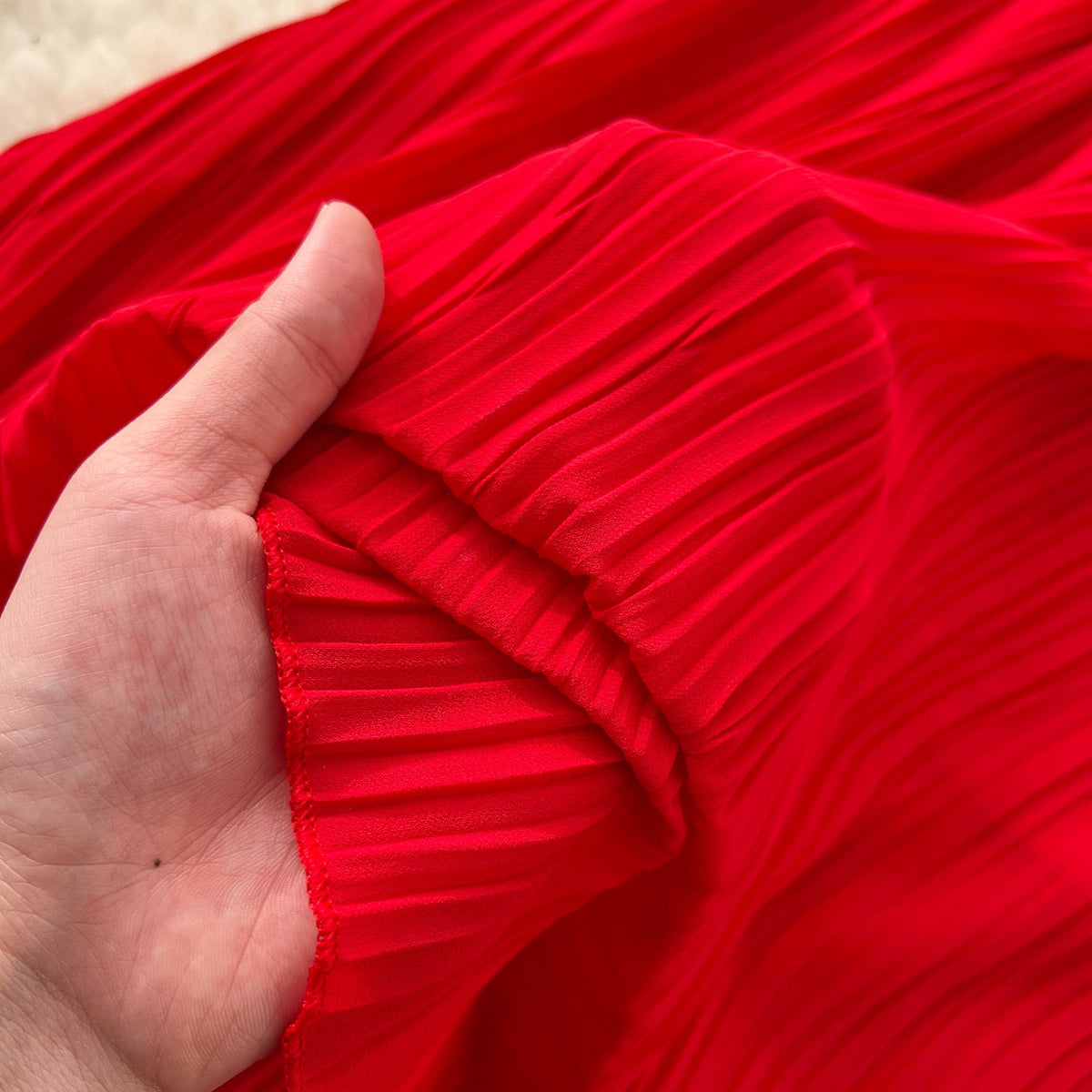 Ethnic Style Beaded Pleated Dress