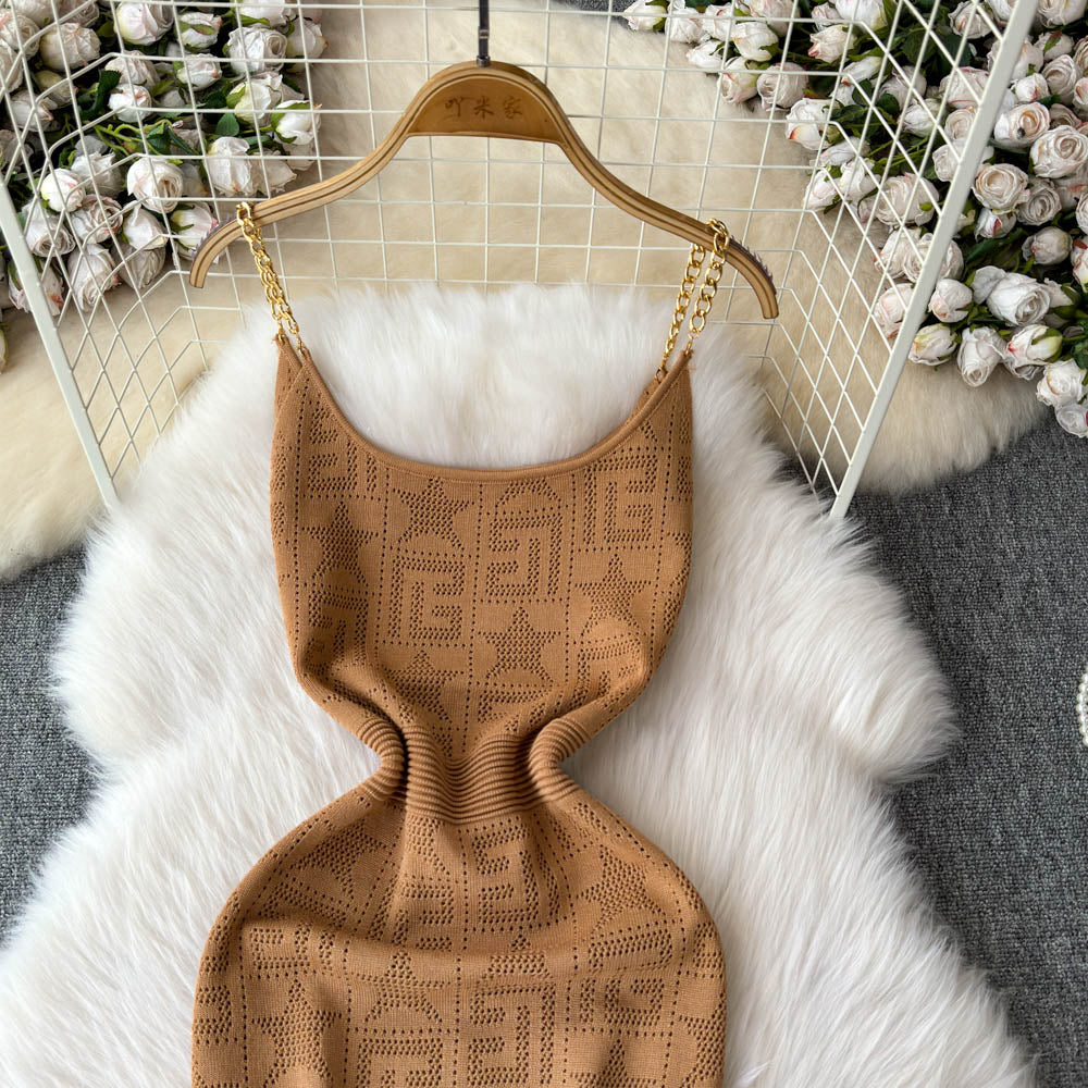 Loose Shawl&Slip Dress Embroidered 2Pcs