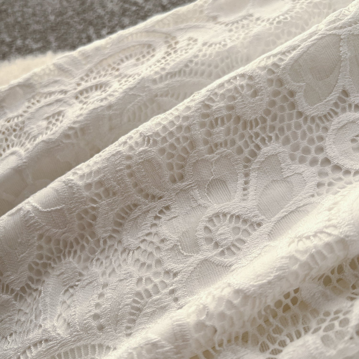 Elegant Embroidered Lace Shirt Dress