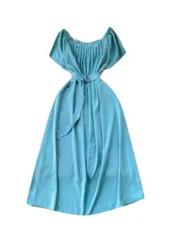 Square Collar Pleated Fairy Dress