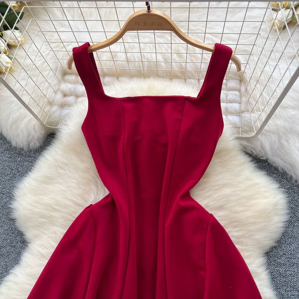 Vintage Square Neckline Slip Dress