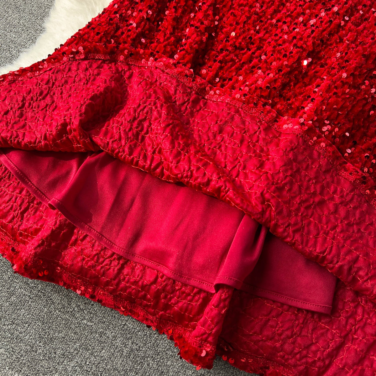 Party Sequined Fishtail Slip Dress
