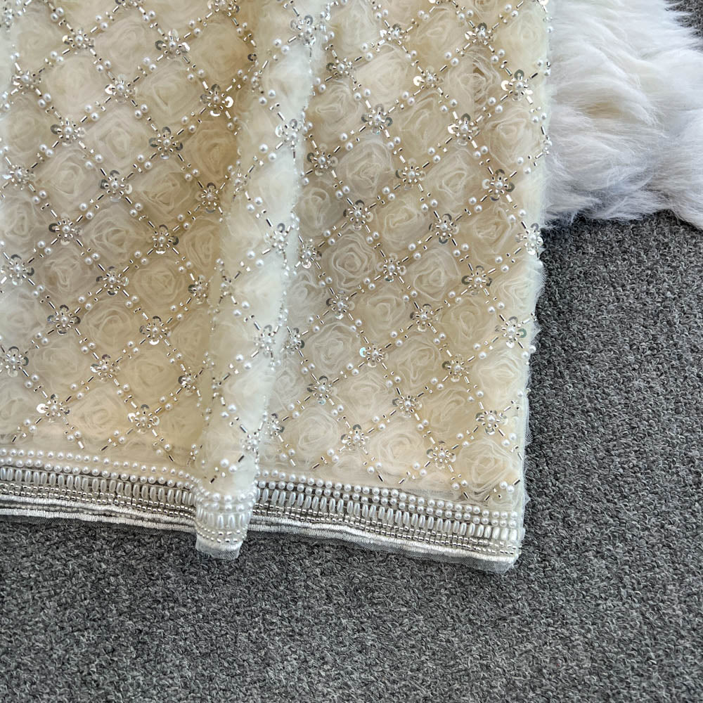 Beaded Cardigan&Vest Dress 2Pcs