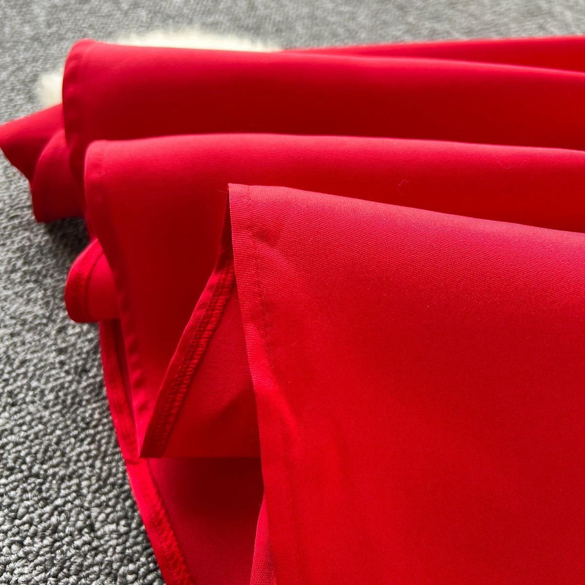 Delicate Solid Color Puffy Slip Dress
