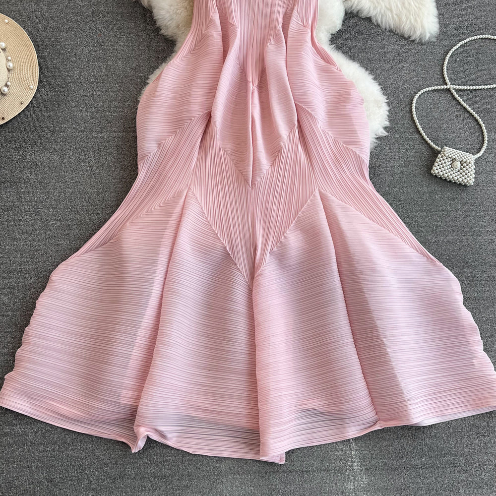 Irregular Design Bunchy Ruffled Dress