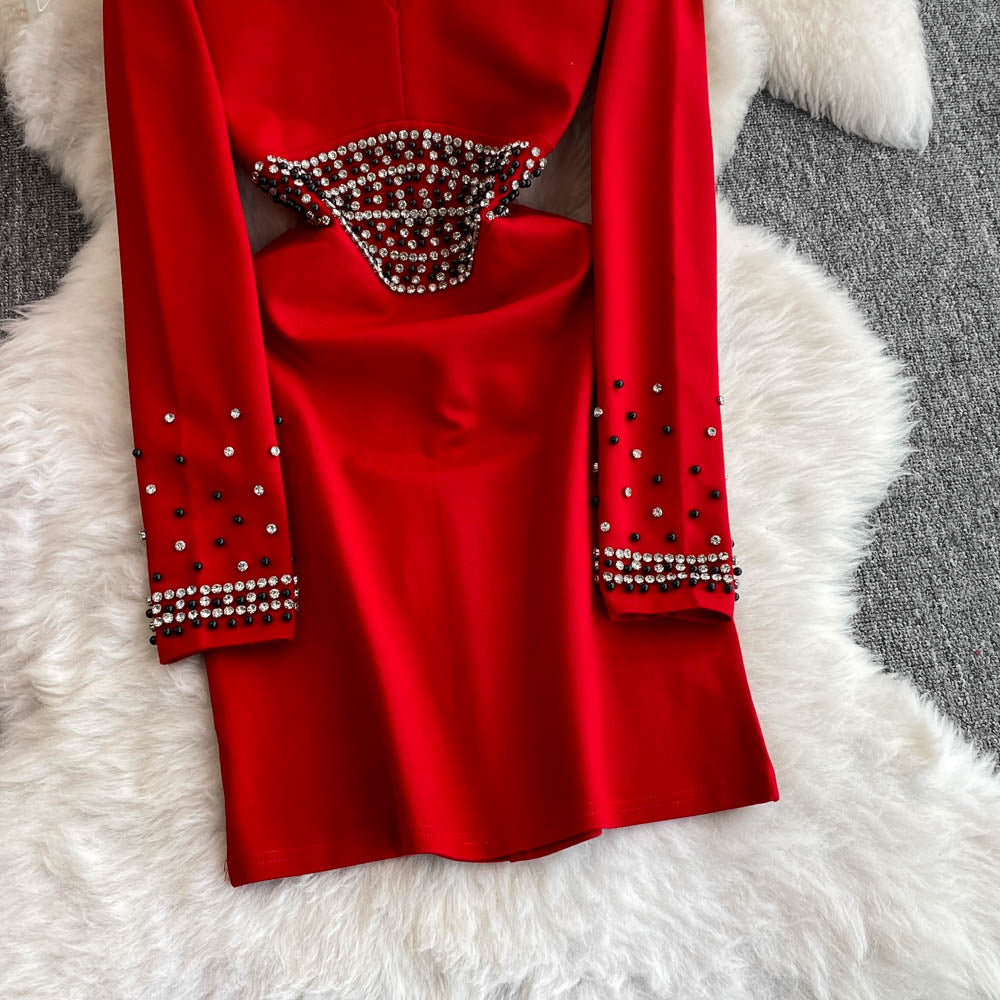Chinese Tailor Beaded Patchwork Dress