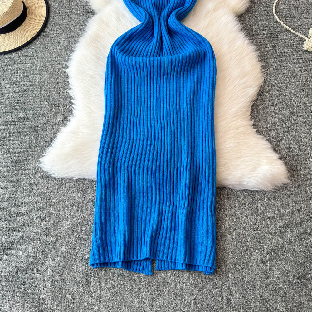 Twisted Sweater&Vest Dress 2Pcs