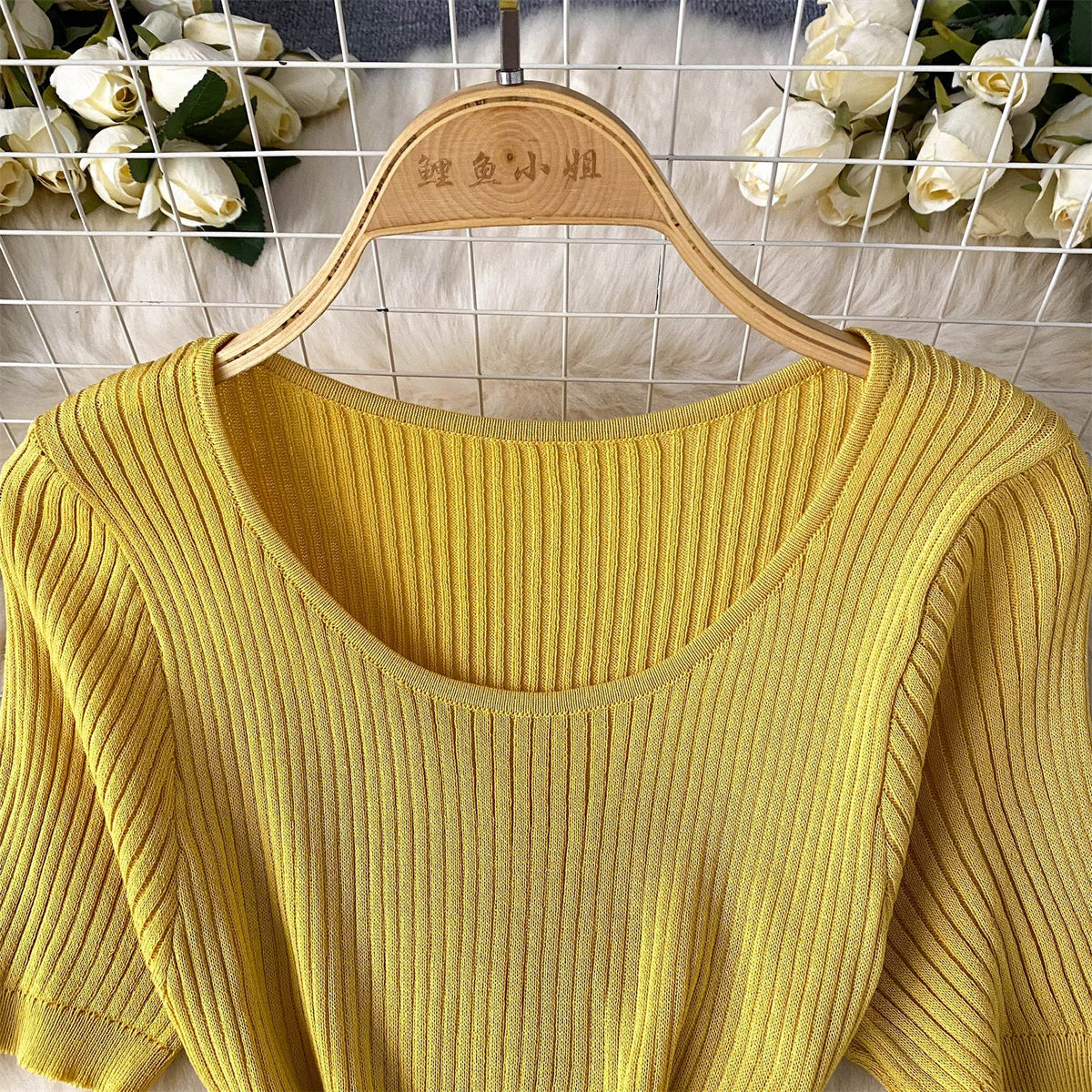 High-end Mesh Patchwork Knitted Dress