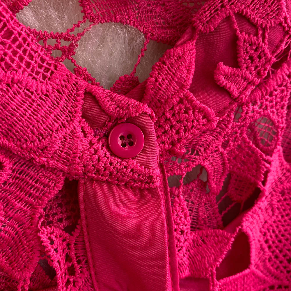 Premium Lace Patchwork A-line Dress