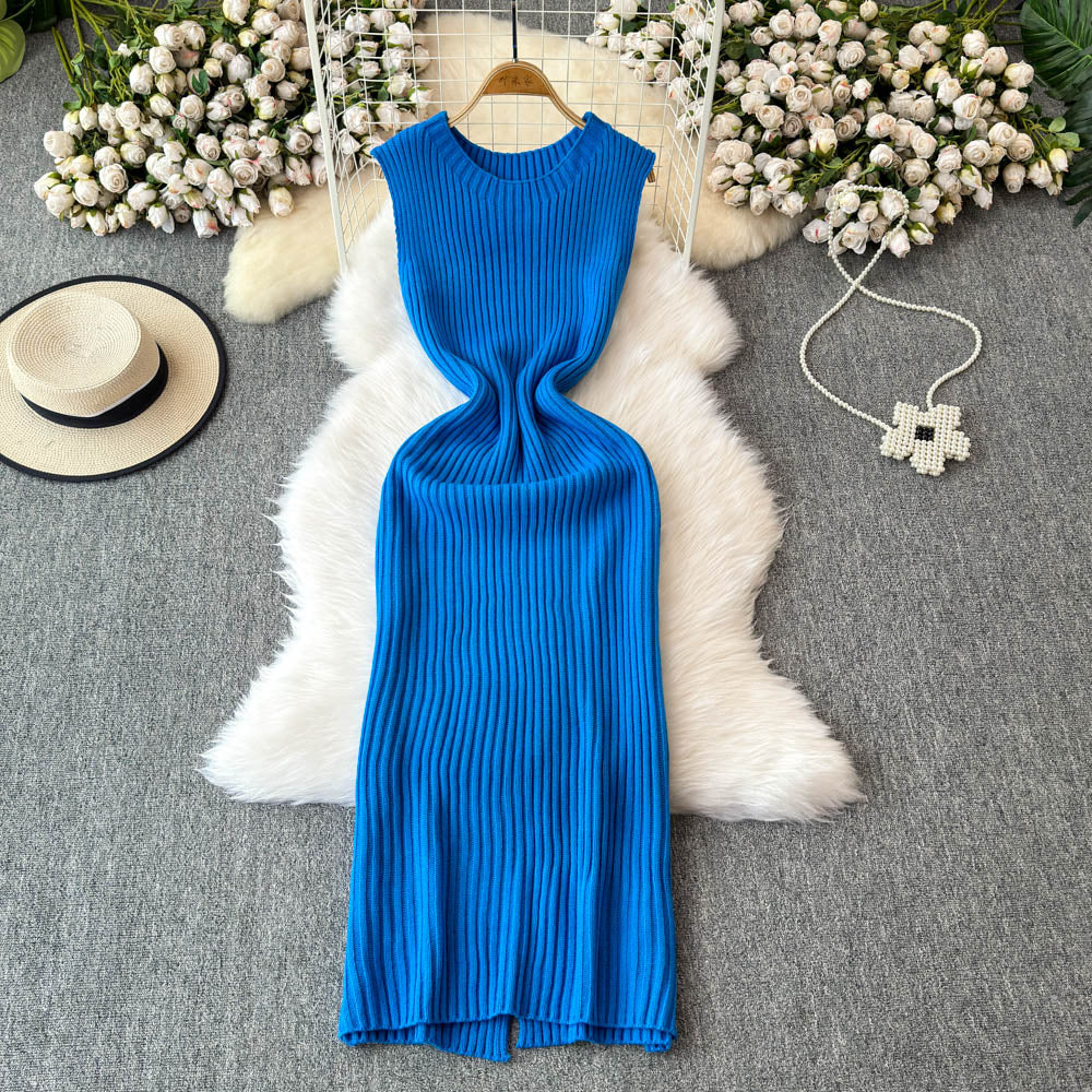 Twisted Sweater&Vest Dress 2Pcs