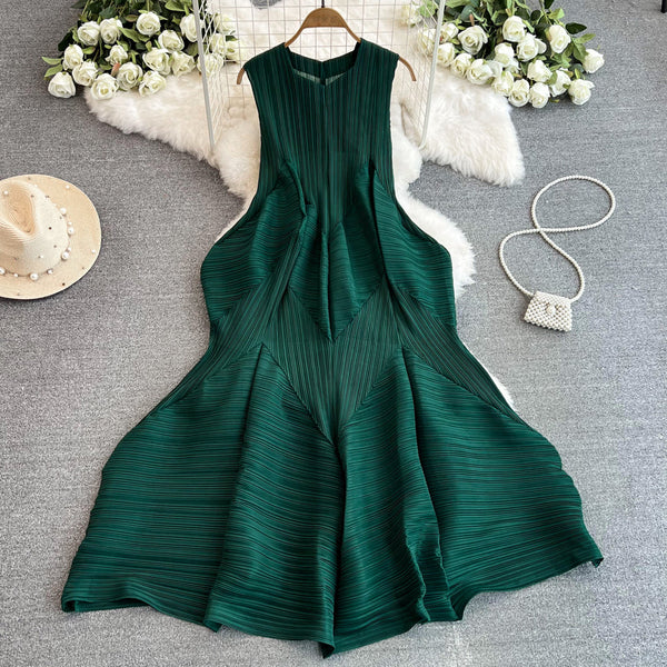 Irregular Design Bunchy Ruffled Dress