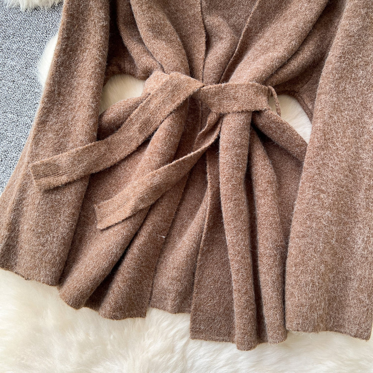 Cardigan&Sleeveless Dress Knitted 2Pcs