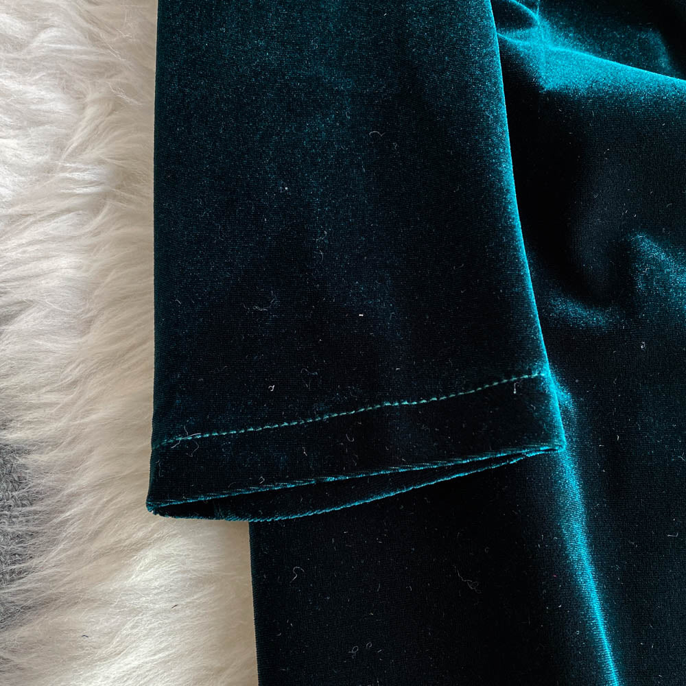Premium Double-breasted Suede Dress