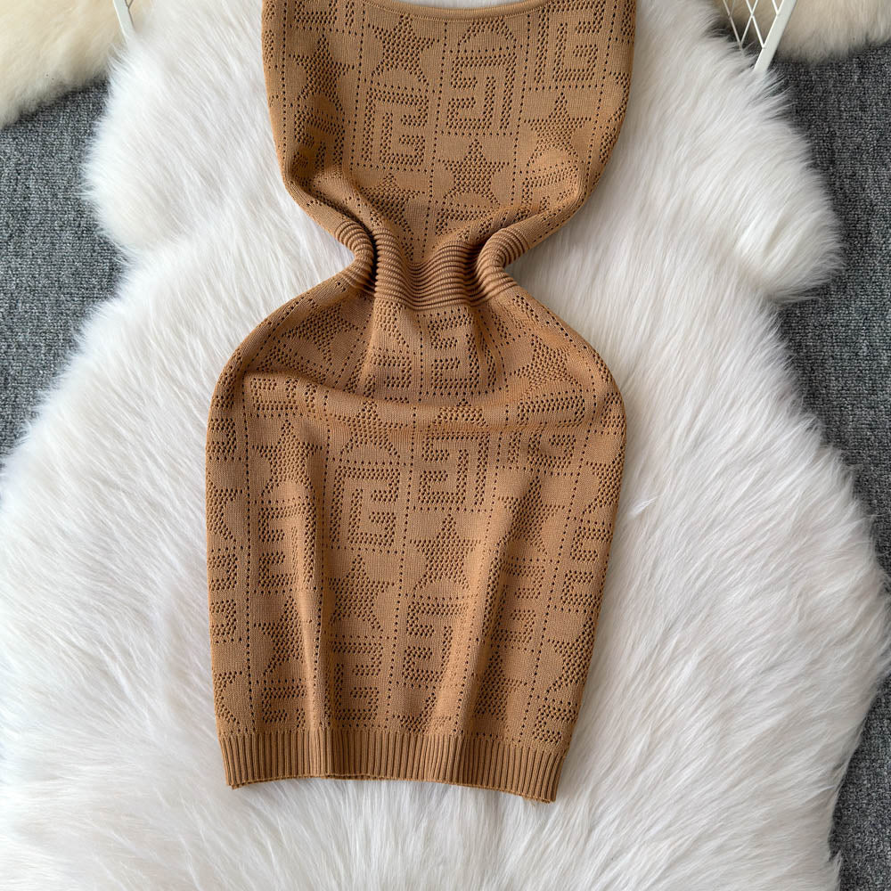 Loose Shawl&Slip Dress Embroidered 2Pcs