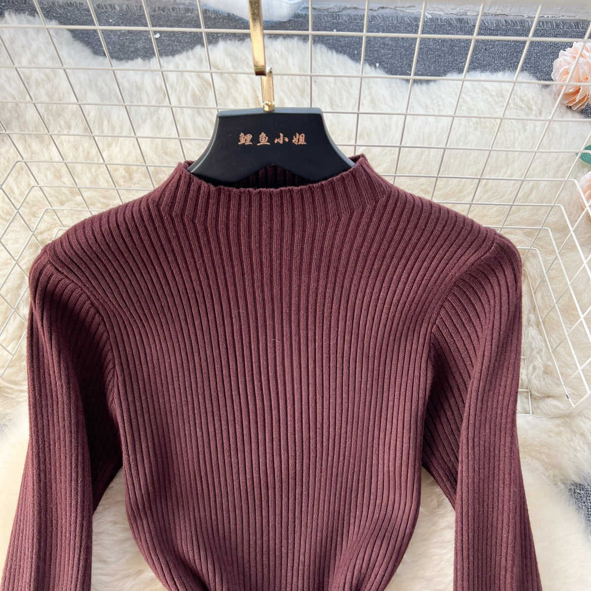 High-end Mesh Patchwork Sweater Dress