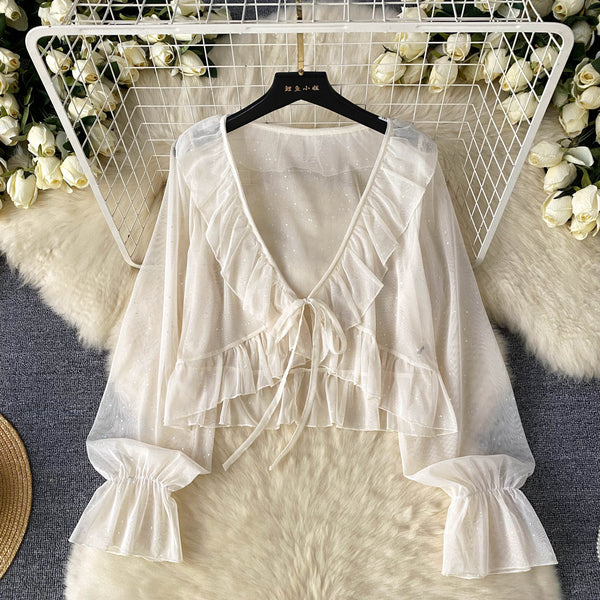 Sunscreen Cardigan&Floral Slip Dress 2Pcs