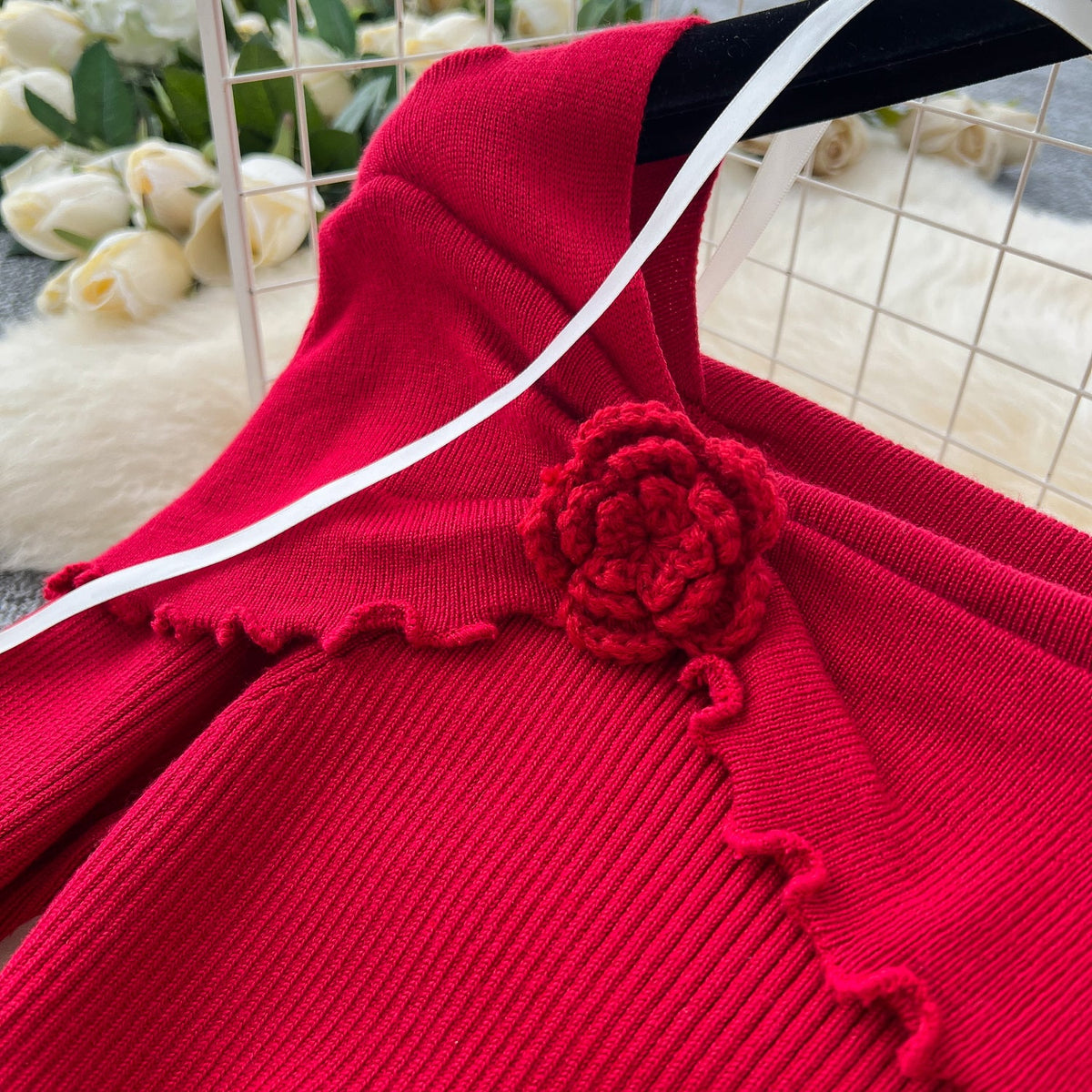 Irregular Design Patchwork Puffy Dress