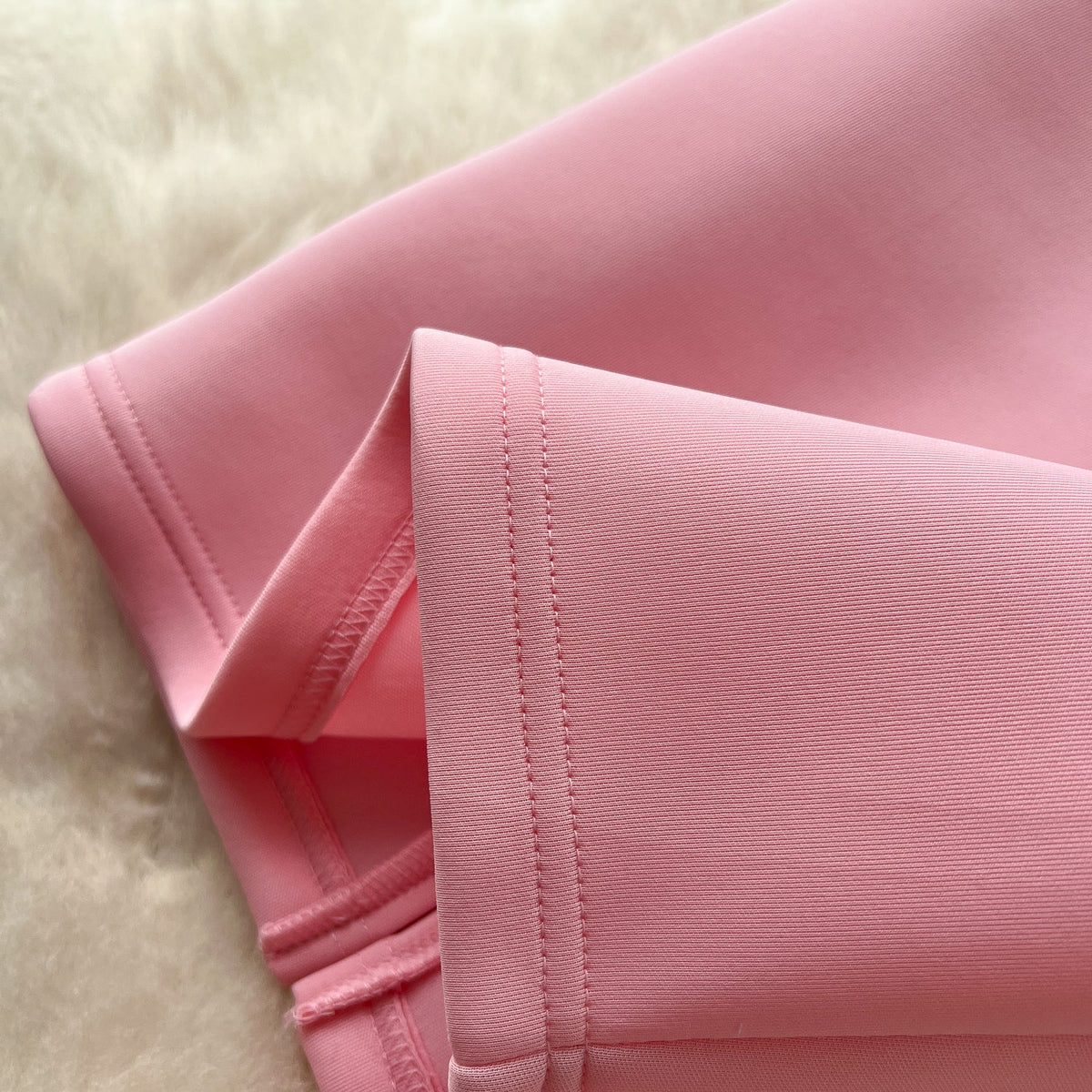 Beaded Bow-tie Ruffled Pink Dress