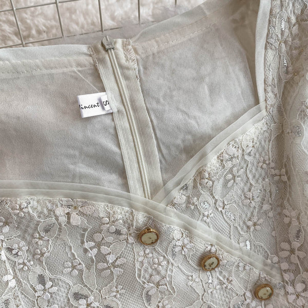 Sexy See-through Embroidered Lace Dress