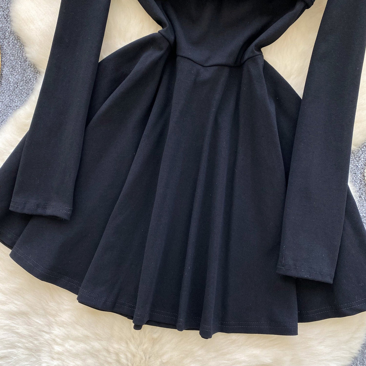 Sexy Rhinestone Halter Black Dress
