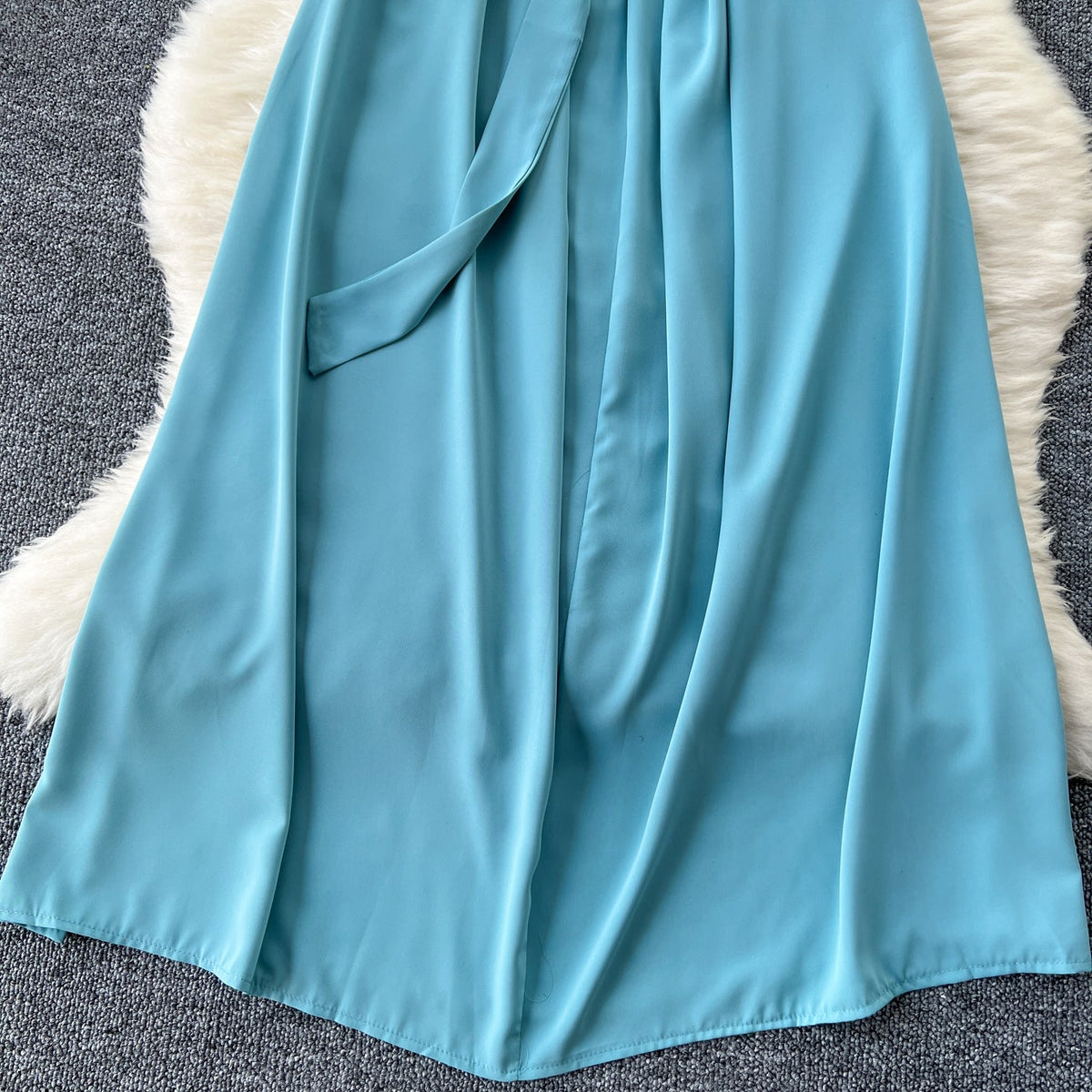 Square Collar Pleated Fairy Dress