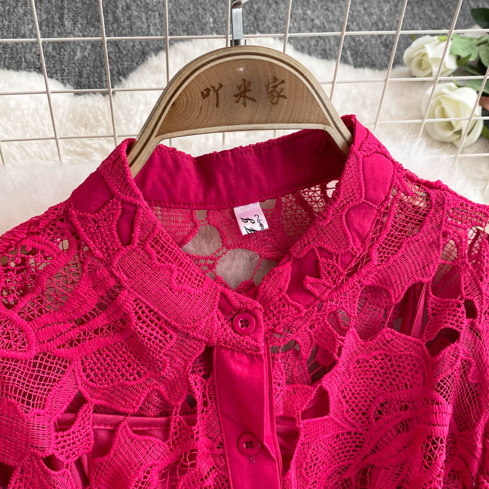 Premium Lace Patchwork A-line Dress