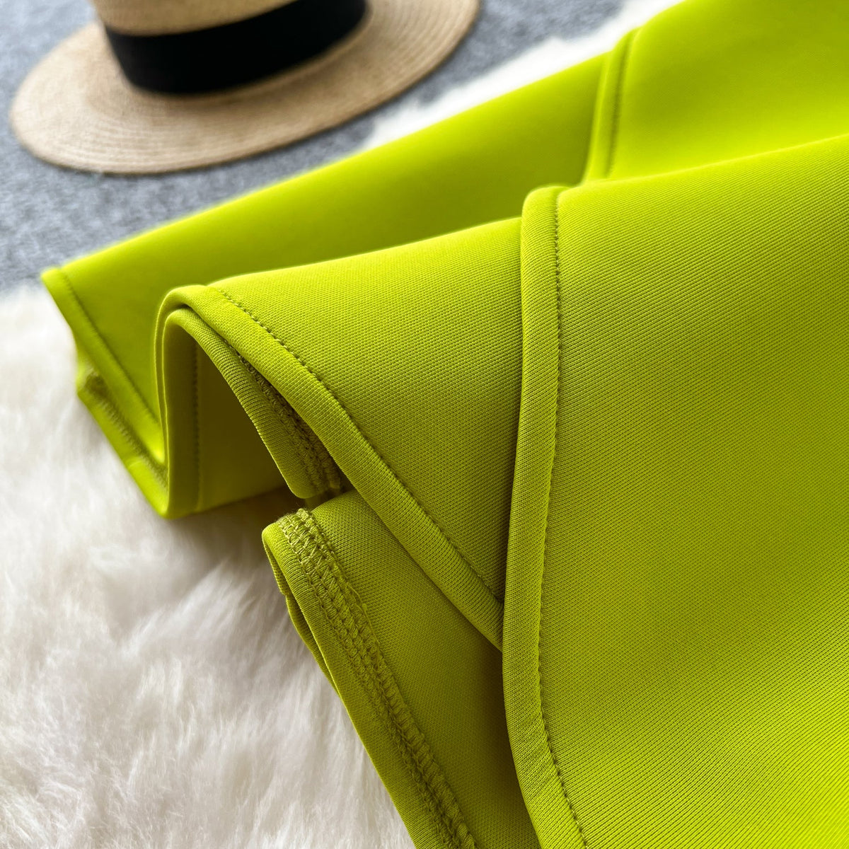 Knotted Strapless Neckline A-line Dress
