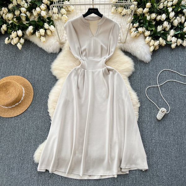 High-end Waist-slimming Sleeveless Dress