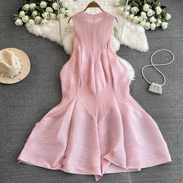 Irregular Design Bunchy Ruffled Dress