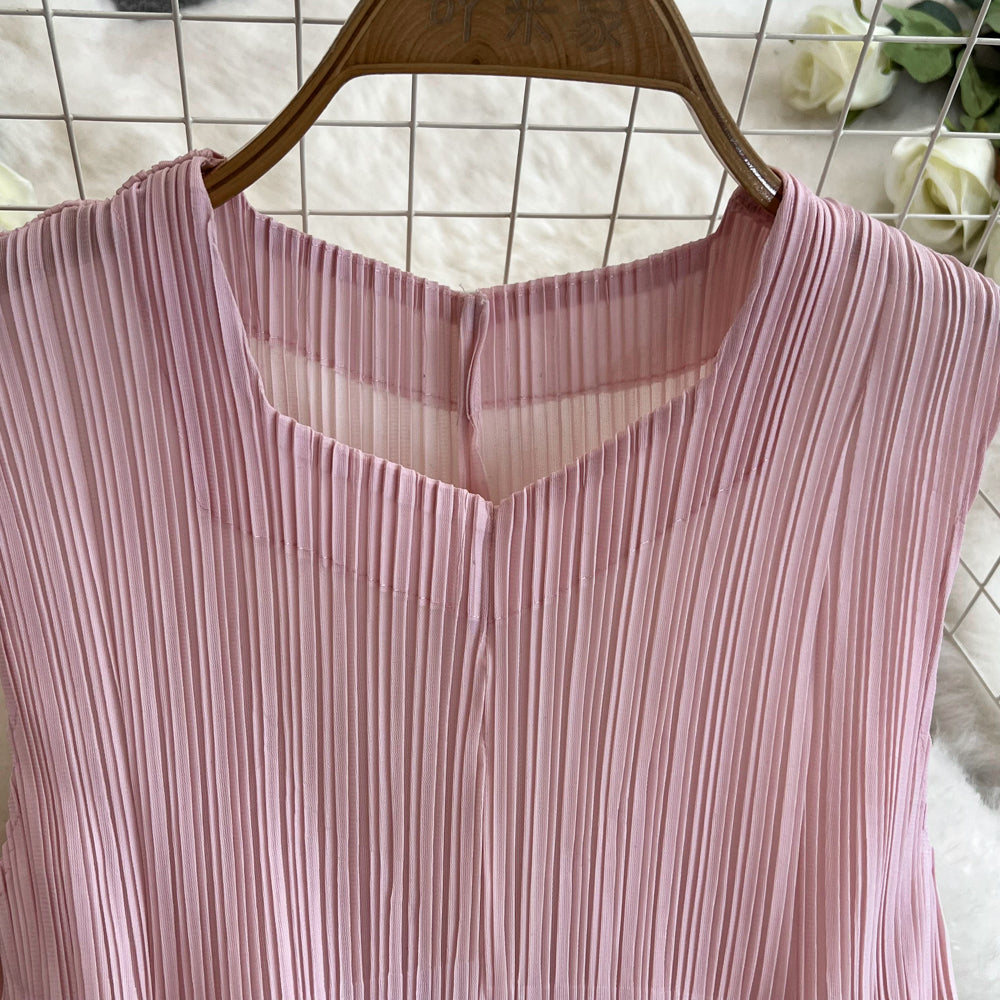 Irregular Design Bunchy Ruffled Dress