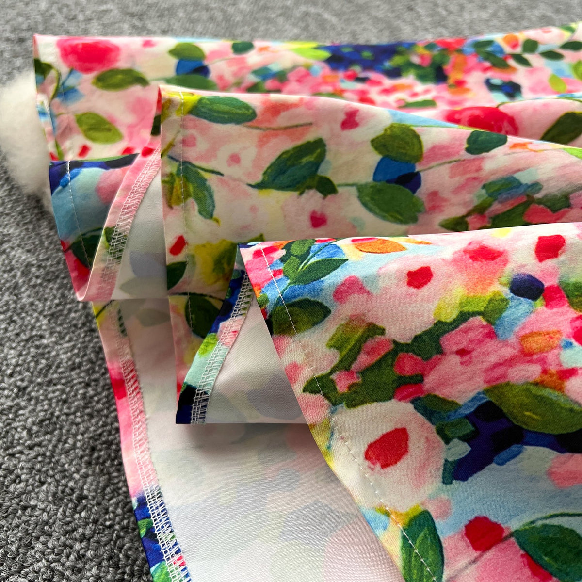Colorful Floral Puffy Vest Dress