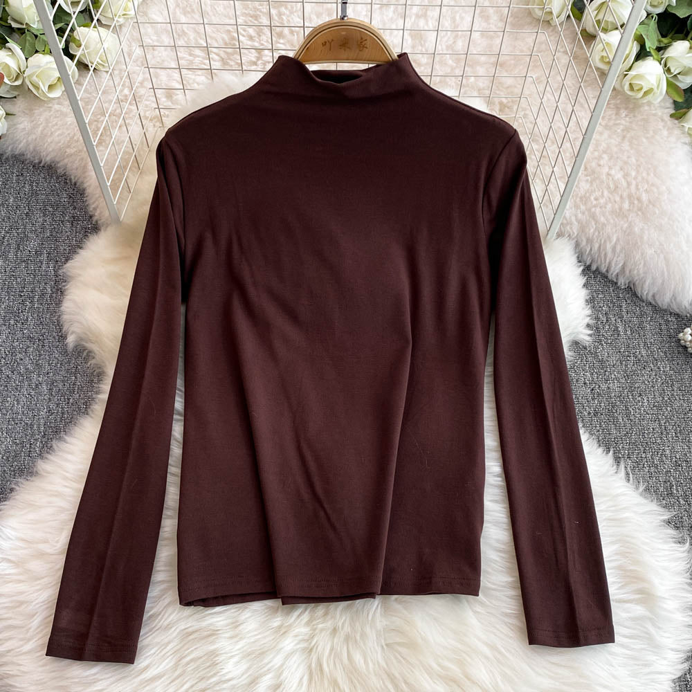 Turtleneck Sweater&Plaid Dress 2Pcs