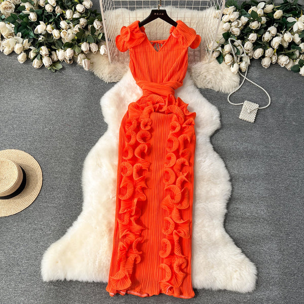 Niche 3d Ruffled Party Dress