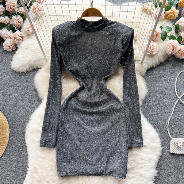 Sexy Backless Hollowed Slim Dress
