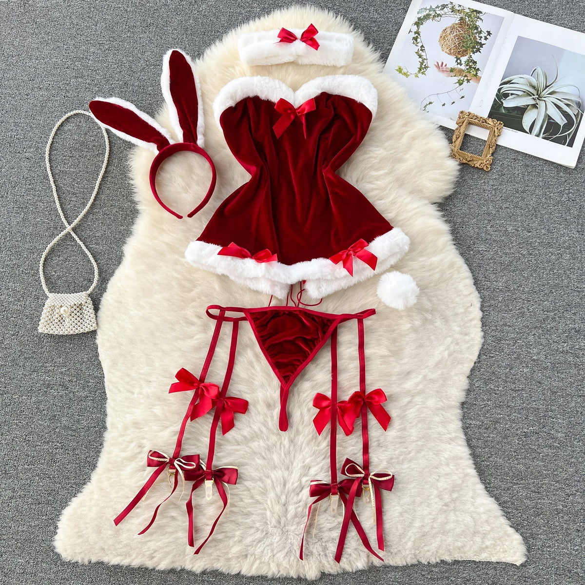 Sweet Bunny Furry Costume Dress