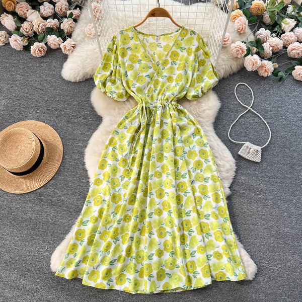 Mori Floral Chiffon A-line Dress