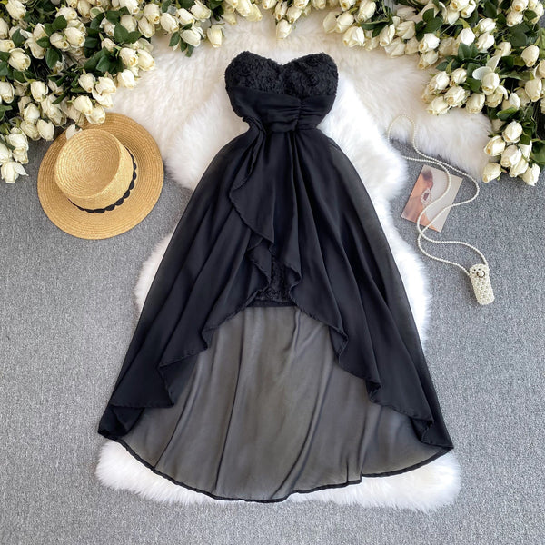 Off-shoulder Mesh Patchwork Dress