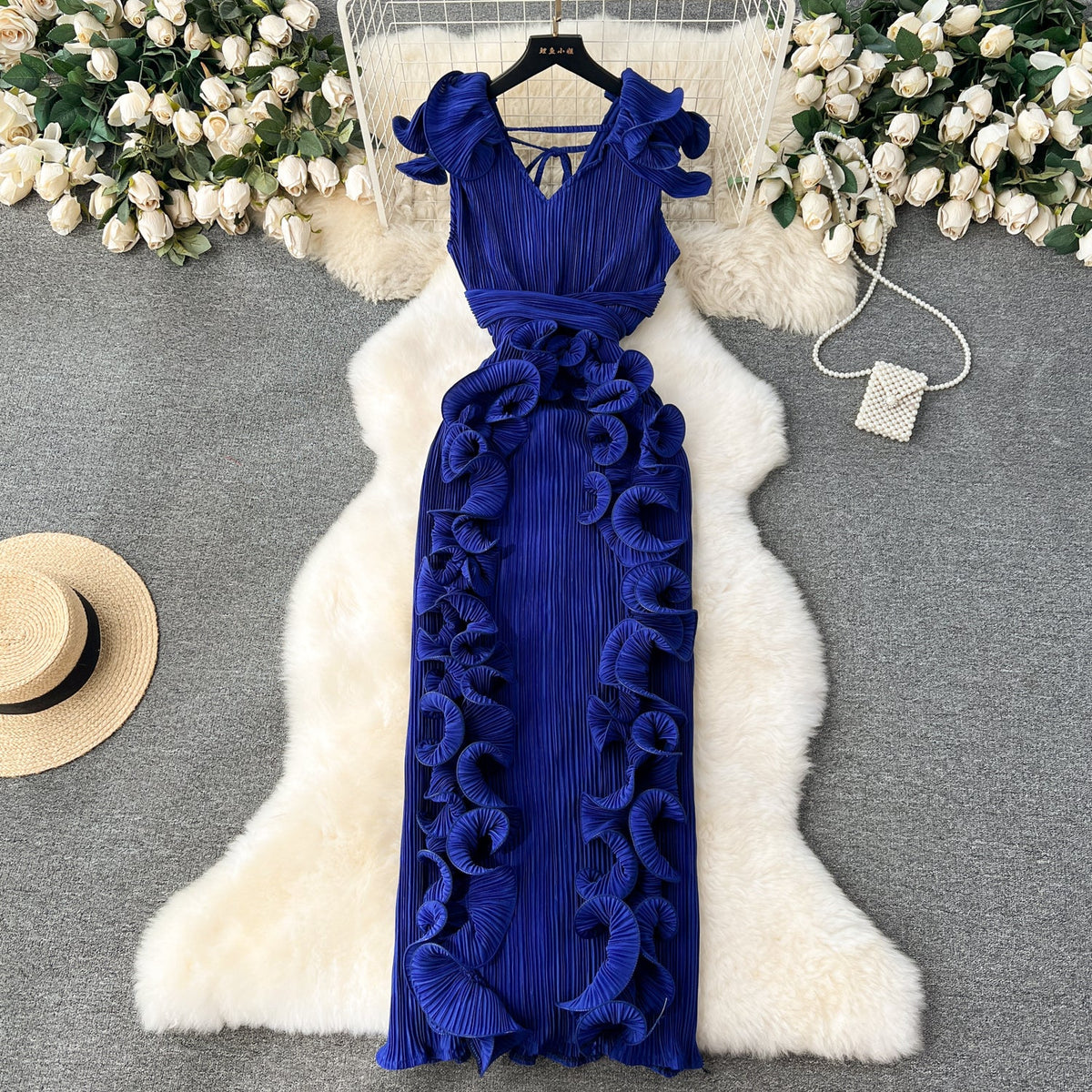 Niche 3d Ruffled Party Dress