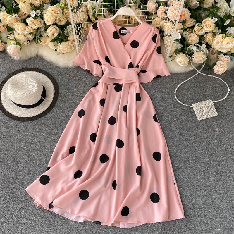 Strappy Tie Waist Vintage Dress