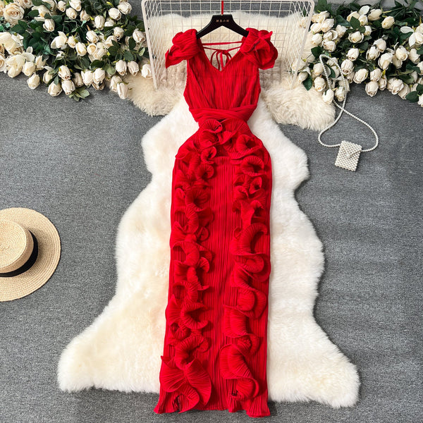 Niche 3d Ruffled Party Dress