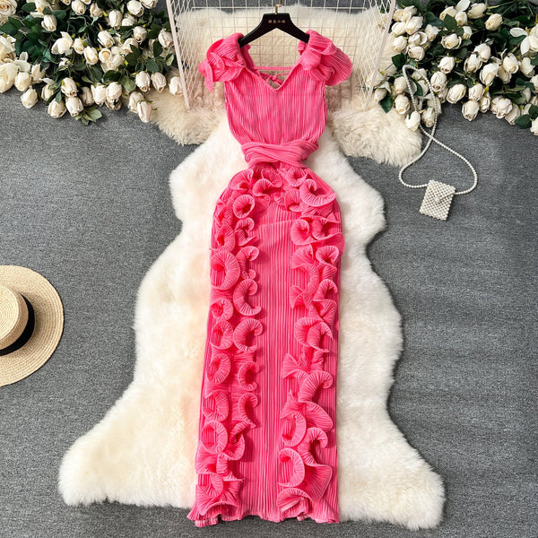 Niche 3d Ruffled Party Dress