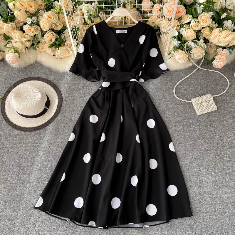 Strappy Tie Waist Vintage Dress