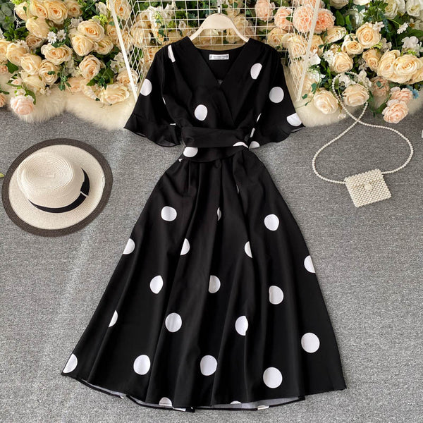 Strappy Tie Waist Vintage Dress