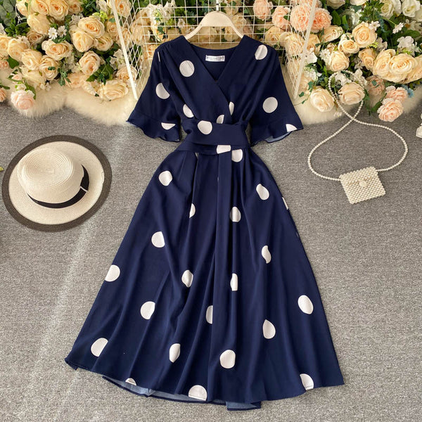 Strappy Tie Waist Vintage Dress