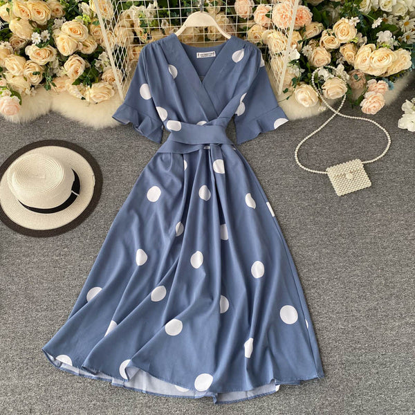 Strappy Tie Waist Vintage Dress