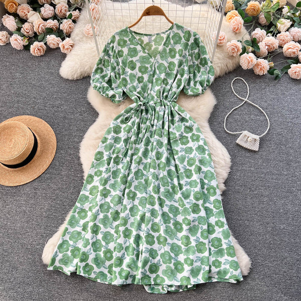 Mori Floral Chiffon A-line Dress
